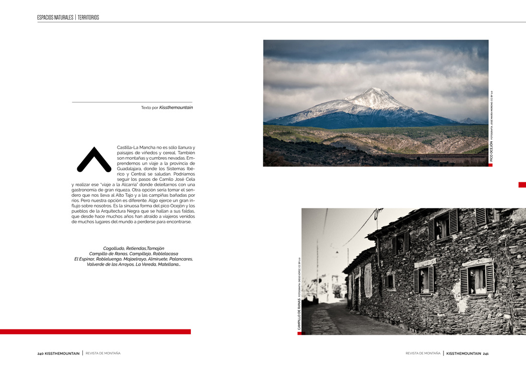 Pico Ocejón y pueblos de Arquitectura Negra