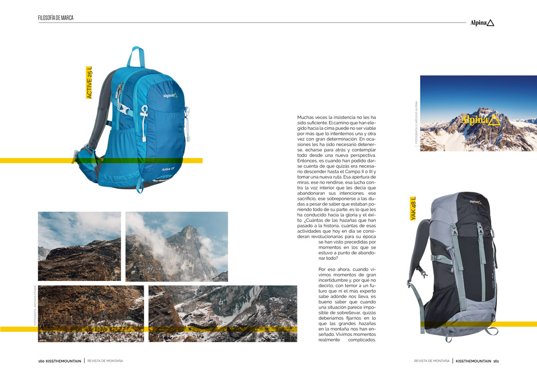Alpine. Mochilas